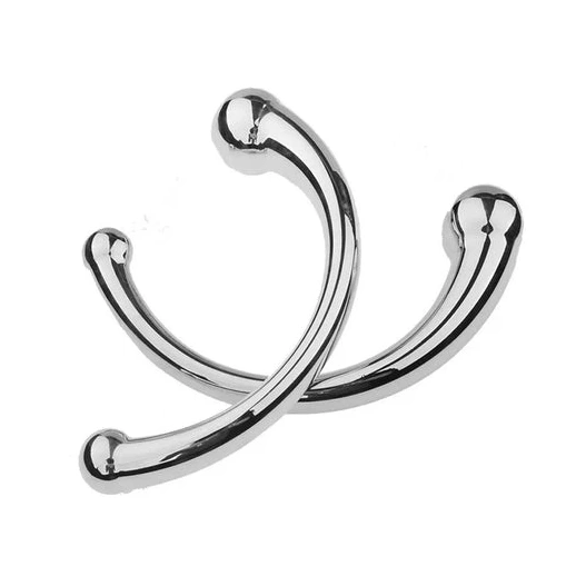 Double Stainless Anal Ended Hook Steel Elegant 5858 0528